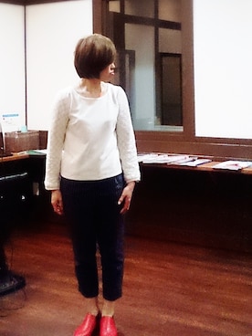 「ANOTHER BRANCH（アナザーブランチ）のアイテム（パンツ）」を使った、ちら(о´∀`о)さん（レディース・161cm）の春コーディネート
