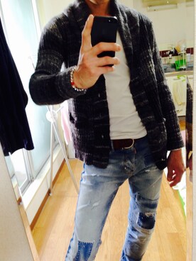 「アイテム（その他アウター）」を使った、きゃろらいん。さん（メンズ・176cm・30代）の秋コーディネート