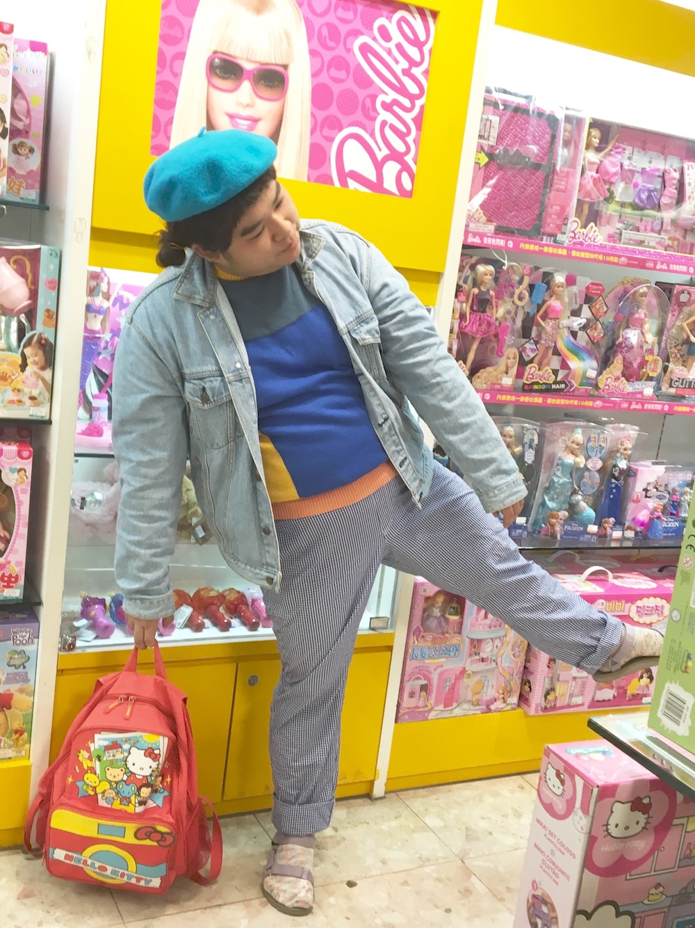 「takasaのアイテム（シャツ/ブラウス、その他）」を使った、Lilyco Pinkさん（キッズ・163cm）の冬コーディネートの1枚目の写真
