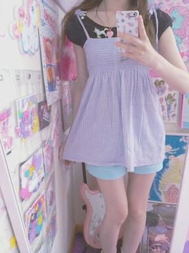 「ファンシー」｜「アイテム（チュニック）」を使った、saitwoさん（レディース・158cm）の夏コーディネート