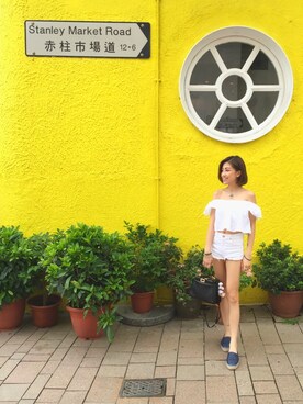 「LOOK AT US」｜「アイテム（バッグ）」を使った、mickykeungggさん（レディース・150cm）の夏コーディネート