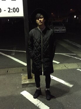 「HARE（ハレ）のアイテム（その他アウター）」を使った、yashimaさん（メンズ・172cm）の冬コーディネート