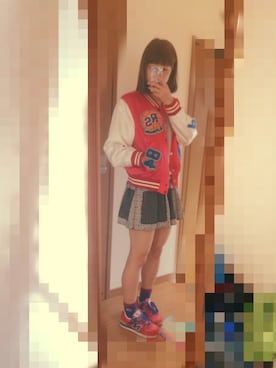 「RNA」｜「アイテム（スタジャン）」を使った、nonさん（レディース・163cm）の秋コーディネート