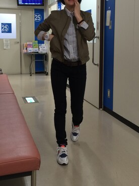 「ハラチ」｜「アイテム（MA-1）」を使った、Serinaさん（レディース・160cm）の秋コーディネート