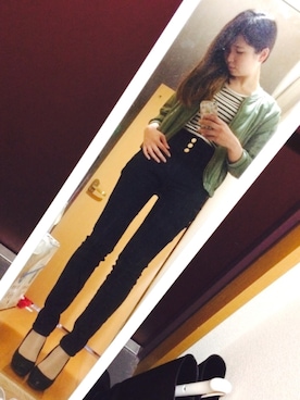 「aveil（アベイル）のアイテム（パンツ）」を使った、yuccoさん（レディース・161cm）の春コーディネート