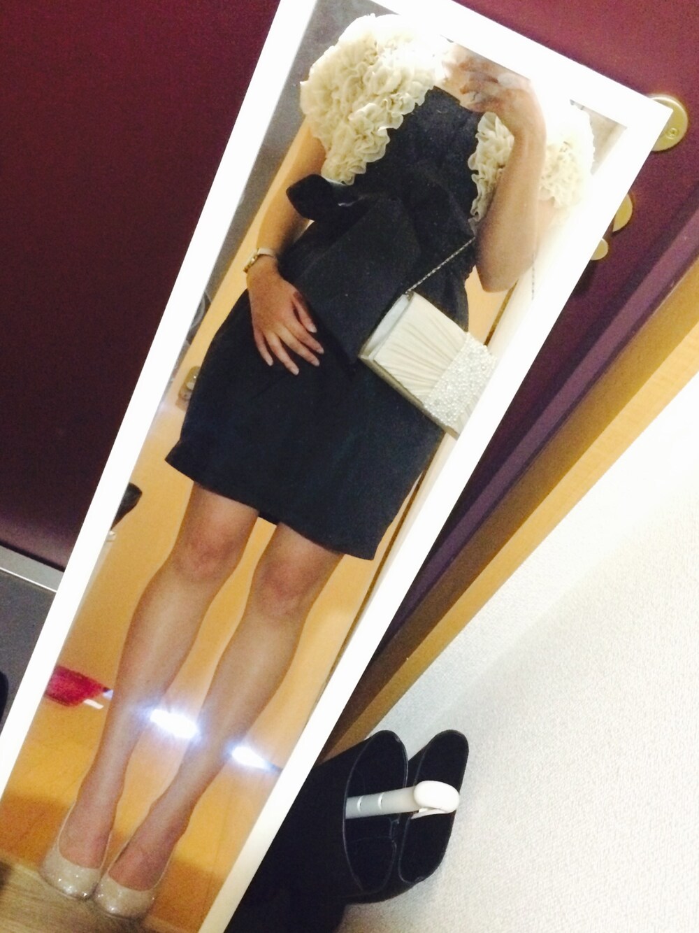 「ドレス、結婚式、ブラック」｜「MERCURYDUOのアイテム（ドレス、ブラック系）」を使った、yuccoさん（レディース・161cm）の春コーディネートの1枚目の写真