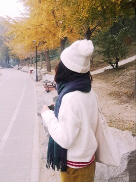 hannさん（レディース・155cm）の秋コーディネート