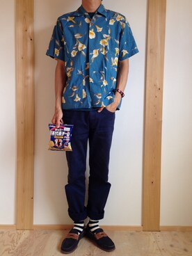 白川透さん(メンズ・175cm)の夏コーディネート