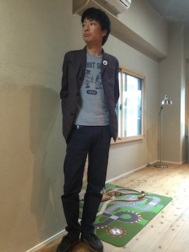 「IKEA（イケア）のアイテム（その他）」を使った、白川透さん（メンズ・175cm）の夏コーディネート