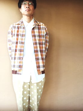 「BEAMS PLUS（ビームスプラス）のアイテム（ブルゾン）」を使った、白川透さん（メンズ・175cm）の春コーディネート