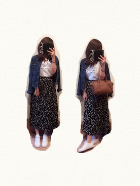 「NIKE（ナイキ）のNIKE/ナイキ グランドテラス 654495（スニーカー）」を使った、maaa★さん（レディース・159cm）の春コーディネート