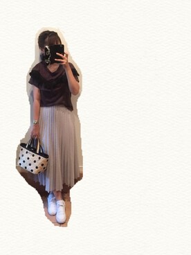 「NIKE（ナイキ）のNIKE/ナイキ グランドテラス 654495（スニーカー）」を使った、maaa★さん（レディース・159cm）の夏コーディネート