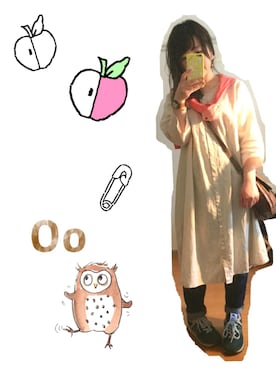 「B.L.U.E（ビーエルユーイー）のアイテム（パンツ）」を使った、ayacon.さん（レディース・154cm）の春コーディネート