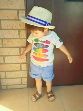 「POOL（プール）のアイテム（その他）」を使った、HINAさん（キッズ・80cm）の夏コーディネート