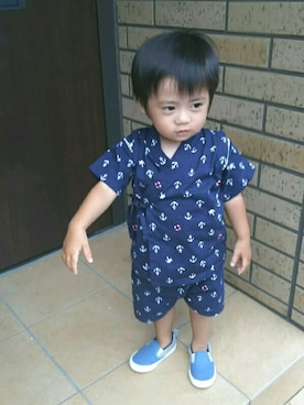 「POOL（プール）のアイテム（その他）」を使った、HINAさん（キッズ・80cm）の夏コーディネート