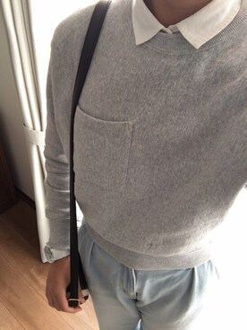 「マムジーンズ」｜Moe Uedaさん（レディース・169cm）の冬コーディネート