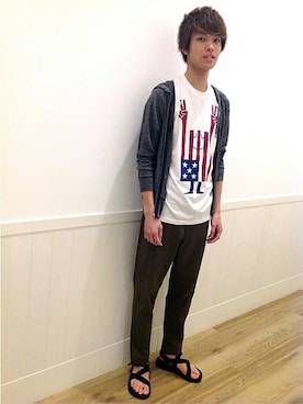 「SHIPS Days（シップスデイズ）のアイテム」を使った、竹内さん（メンズ・182cm）の春コーディネート