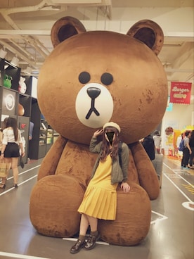 「韓国旅行」｜「アイテム（ワンピース/ドレス）」を使った、かなもさん（レディース・163cm）の秋コーディネート
