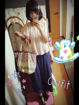 「チチカカ」｜「アイテム（腕時計）」を使った、minako＊さん（レディース・155cm）の夏コーディネート