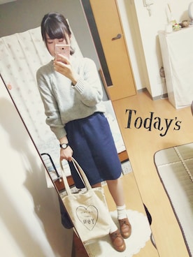 「CASIO」｜「アイテム（ブーティ）」を使った、minako＊さん（レディース・155cm）の秋コーディネート