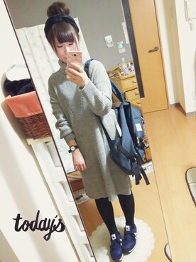 minako*さん(レディース・155cm)の冬コーディネート