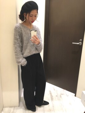 「SpRay（スプレイ）のアイテム（ハンチング/ベレー帽）」を使った、rinaさん（レディース・150cm）の冬コーディネート