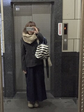 maki@kさん（レディース・159cm）の冬コーディネート
