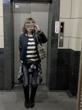 maki@kさん（レディース・159cm）の冬コーディネート