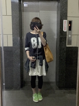 「Mansant（マンサント）のアイテム」を使った、maki@kさん（レディース・159cm）の春コーディネート