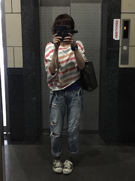 「G-SHOCK」｜maki@kさん（レディース・159cm）の秋コーディネート