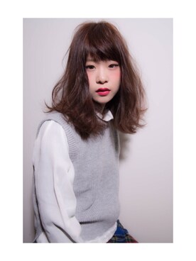「RETRO GIRL（レトロガール）のアイテム（Knitwear、グレー系）」を使った、Yui.さん（レディース・153cm）の冬コーディネート