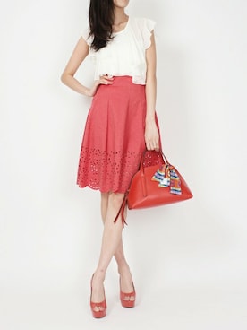 「アイテム（パンプス）」を使った、YUKOさん（レディース・170cm）の冬コーディネート