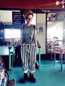 「厚底」｜CHIEさん（レディース・156cm）の春コーディネート