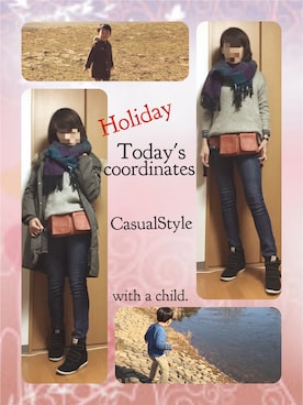 「URBAN RESEARCH Sonny Label（アーバンリサーチサニーレーベル）のアイテム（チュニック）」を使った、kiimaさん（レディース・168cm）の冬コーディネート