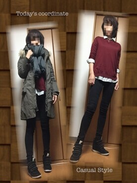 「UNITED ARROWS（ユナイテッドアローズ）のアイテム」を使った、kiimaさん（レディース・168cm）の冬コーディネート