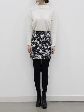 「yellow」｜데일리위수さん（レディース・170cm）の冬コーディネート