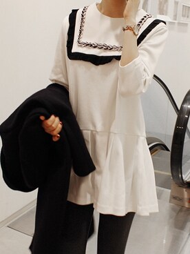 「mini dress」｜데일리위수さん（レディース・170cm）の春コーディネート