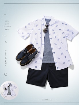 「Life8」｜「アイテム（その他シューズ）」を使った、life8さん（メンズ・180cm）の夏コーディネート