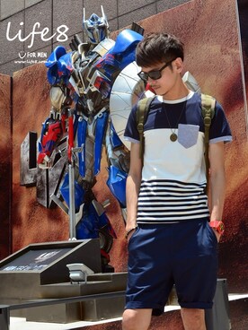 「Life8」｜life8さん（メンズ・180cm）の夏コーディネート