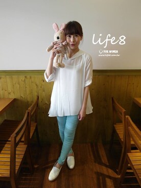 「Life8」｜「アイテム（その他シューズ）」を使った、life8さん（レディース・164cm）の夏コーディネート