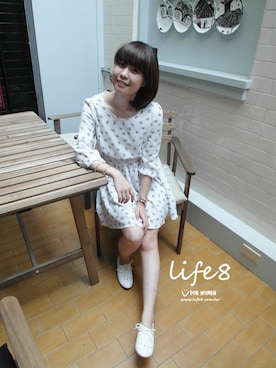 「Life8」｜「アイテム（ワンピース/ドレス）」を使った、life8さん（レディース・165cm）の秋コーディネート