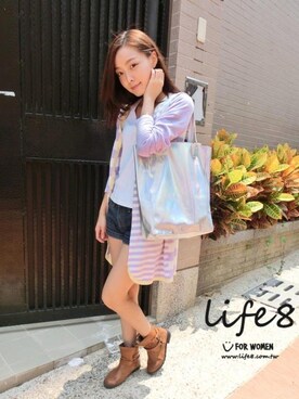「Life8」｜「アイテム（その他アウター）」を使った、life8さん（レディース・164cm）の秋コーディネート