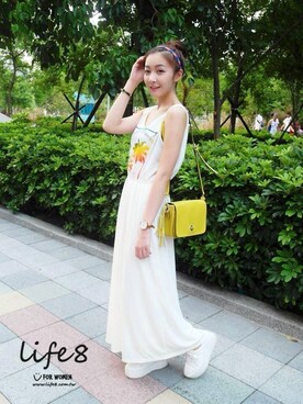「Life8」｜「アイテム（ワンピース/ドレス）」を使った、life8さん（レディース・165cm）の秋コーディネート