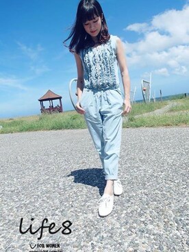 「Life8」｜「アイテム（その他）」を使った、life8さん（レディース・165cm）の秋コーディネート