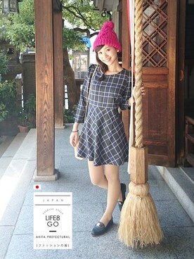 「Life8」｜「アイテム（ワンピース/ドレス）」を使った、life8さん（レディース・165cm）の秋コーディネート