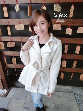 「Life8」｜「アイテム（その他アウター）」を使った、life8さん（レディース・165cm）の秋コーディネート