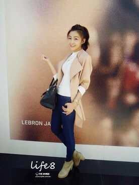 「Life8」｜「アイテム（その他アウター）」を使った、life8さん（レディース・165cm）の秋コーディネート