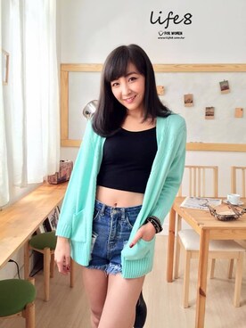 「Life8」｜「アイテム（その他アウター）」を使った、life8さん（レディース・165cm）の秋コーディネート