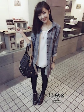 「Life8」｜「アイテム（その他）」を使った、life8さん（レディース・165cm）の冬コーディネート