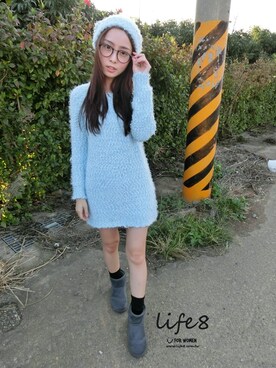「Life8」｜「アイテム（その他）」を使った、life8さん（レディース・165cm）の冬コーディネート